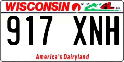 WI license plate 917XNH