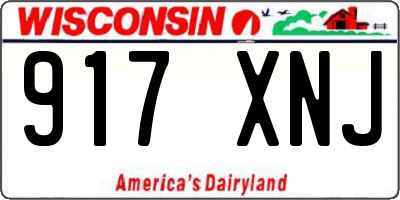 WI license plate 917XNJ
