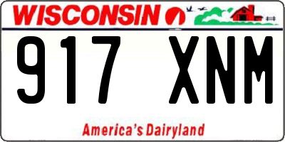 WI license plate 917XNM