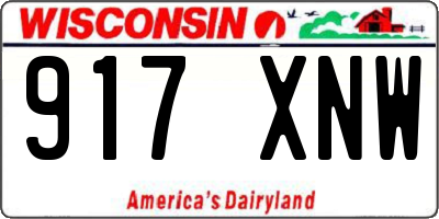 WI license plate 917XNW