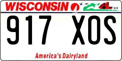 WI license plate 917XOS
