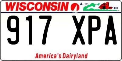 WI license plate 917XPA