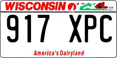 WI license plate 917XPC
