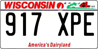 WI license plate 917XPE