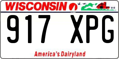 WI license plate 917XPG