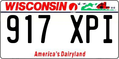 WI license plate 917XPI