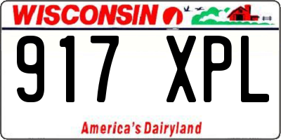 WI license plate 917XPL