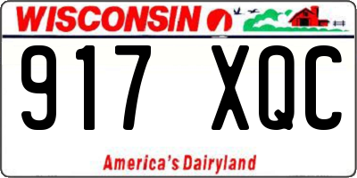 WI license plate 917XQC