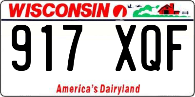 WI license plate 917XQF