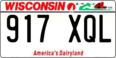WI license plate 917XQL