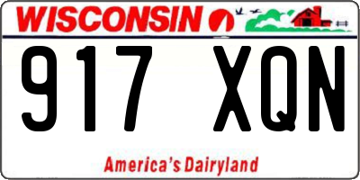 WI license plate 917XQN