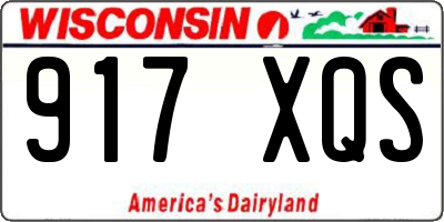 WI license plate 917XQS