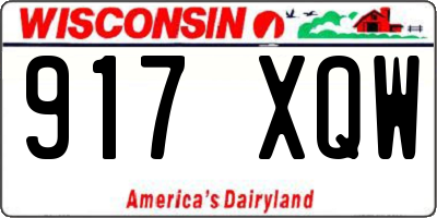 WI license plate 917XQW