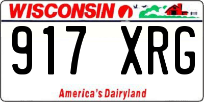 WI license plate 917XRG