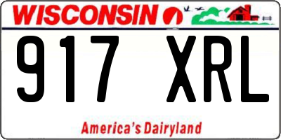 WI license plate 917XRL