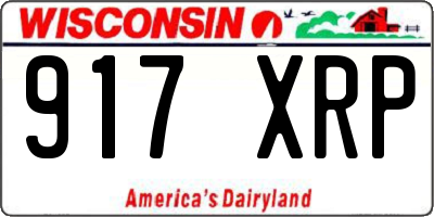 WI license plate 917XRP