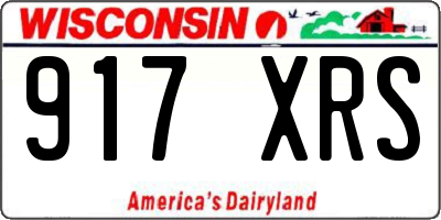 WI license plate 917XRS