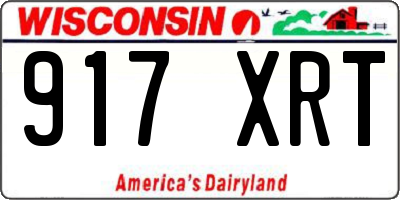 WI license plate 917XRT