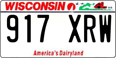 WI license plate 917XRW