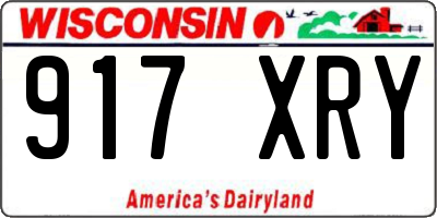 WI license plate 917XRY