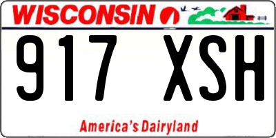 WI license plate 917XSH
