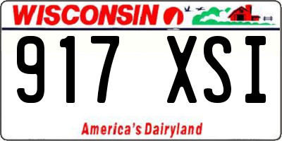 WI license plate 917XSI