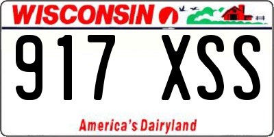 WI license plate 917XSS