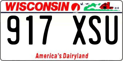 WI license plate 917XSU