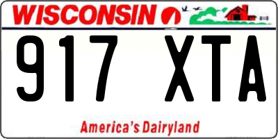 WI license plate 917XTA