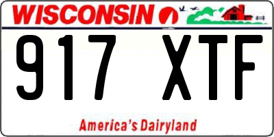 WI license plate 917XTF