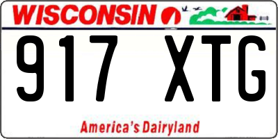 WI license plate 917XTG