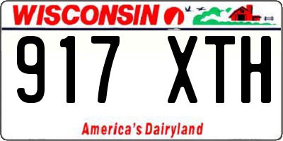 WI license plate 917XTH
