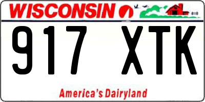 WI license plate 917XTK