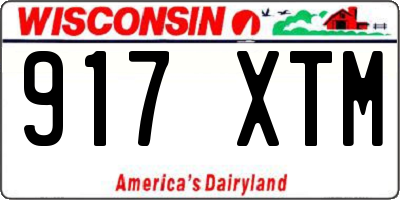 WI license plate 917XTM