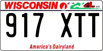 WI license plate 917XTT