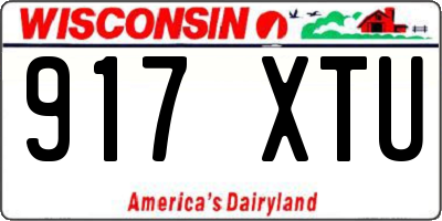 WI license plate 917XTU