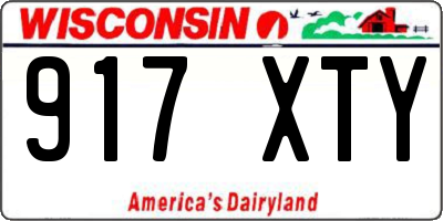 WI license plate 917XTY