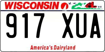 WI license plate 917XUA