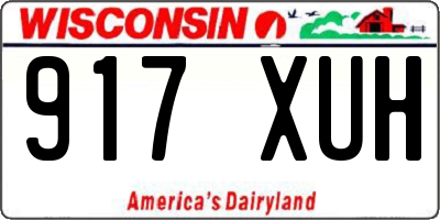 WI license plate 917XUH