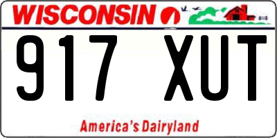 WI license plate 917XUT