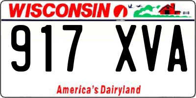 WI license plate 917XVA