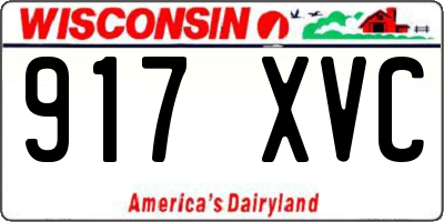 WI license plate 917XVC