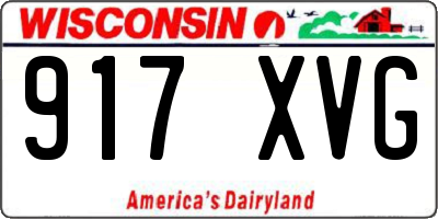 WI license plate 917XVG