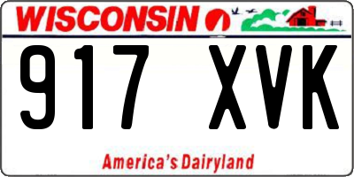 WI license plate 917XVK