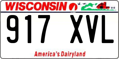 WI license plate 917XVL