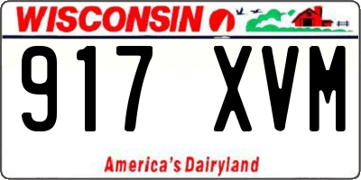 WI license plate 917XVM