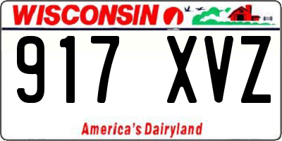 WI license plate 917XVZ