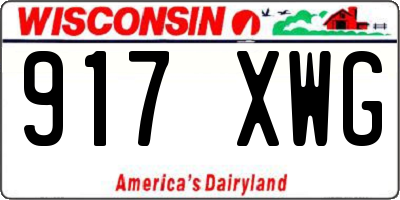 WI license plate 917XWG