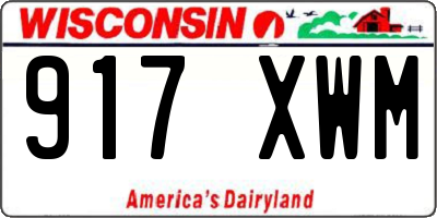 WI license plate 917XWM