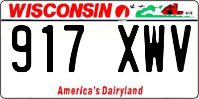WI license plate 917XWV